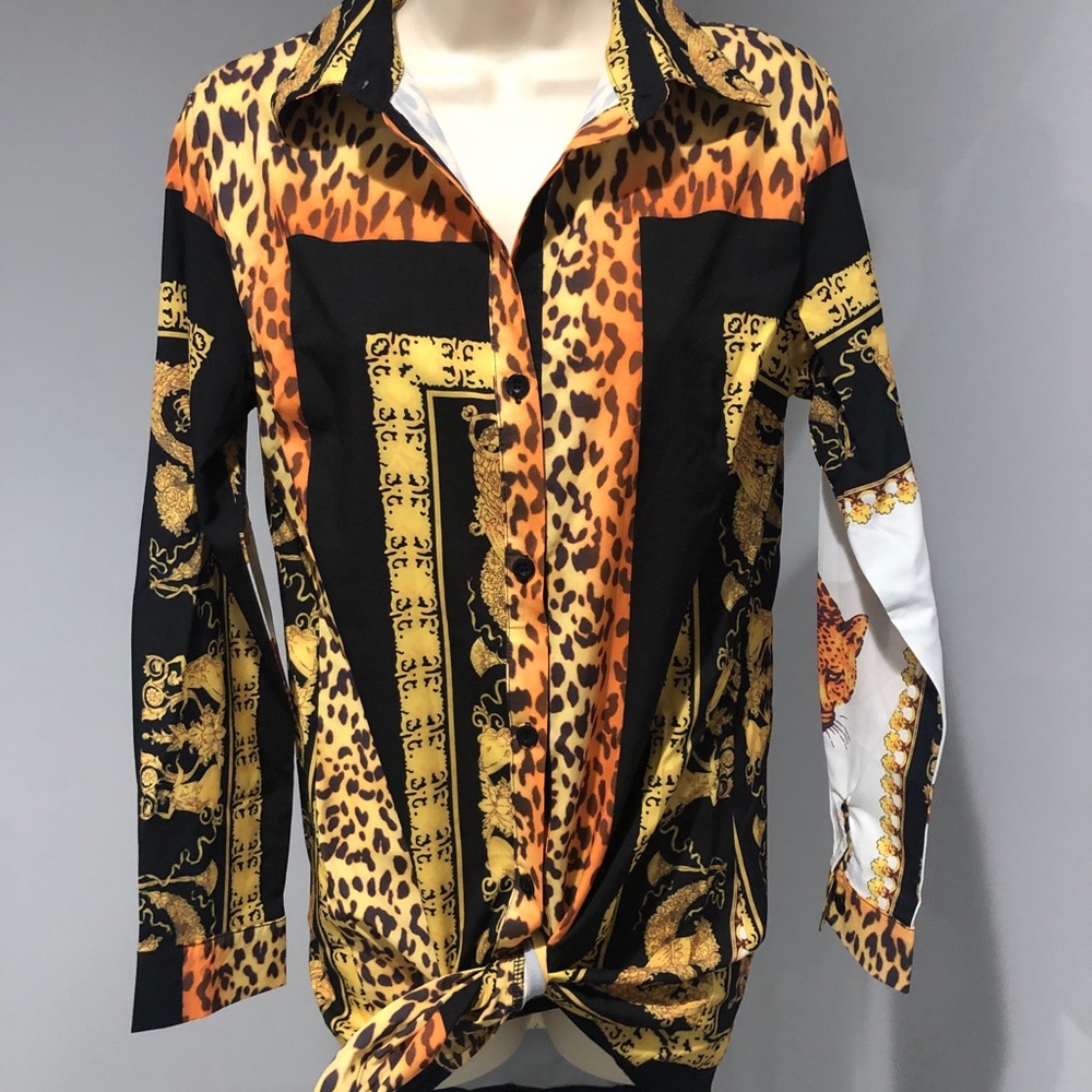 NEW Leopard Animal Print blouse